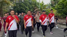 Polres Lahat, Polda Sumsel Gelar Olahraga Bersama