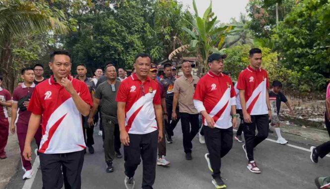 
					Polres Lahat, Polda Sumsel Gelar Olahraga Bersama