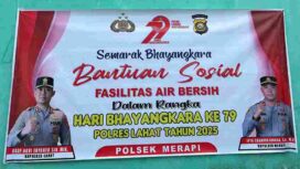 Polres Lahat Bangun Fasum Untuk Warga Desa Ulak Pandan