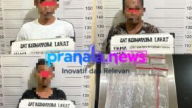 Tiga Pengedar Sabu Digiring Satresnarkoba Polres Lahat Kedalam Jeruji Besi