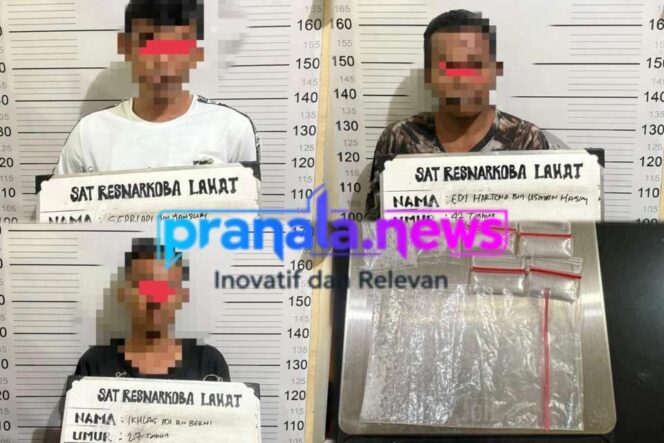 
					Tiga Pengedar Sabu Digiring Satresnarkoba Polres Lahat Kedalam Jeruji Besi