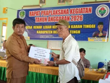 Pemerintah Desa Renah Lebar Salurkan BLT Dana Desa Tahap 1 Tahun 2026