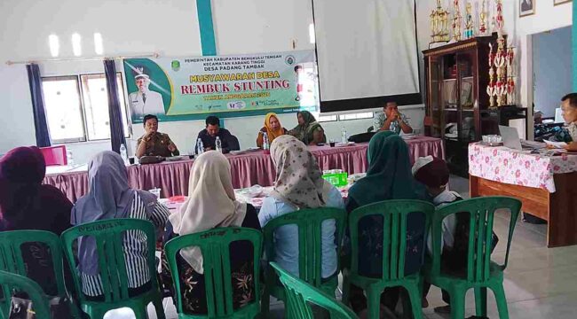 Rembuk Stunting Pemdes Padang Tambak: Langkah Padu Wujudkan Desa Sehat Tahun 2026